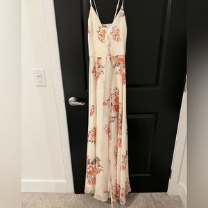 Lulus size small maxi wrap dress